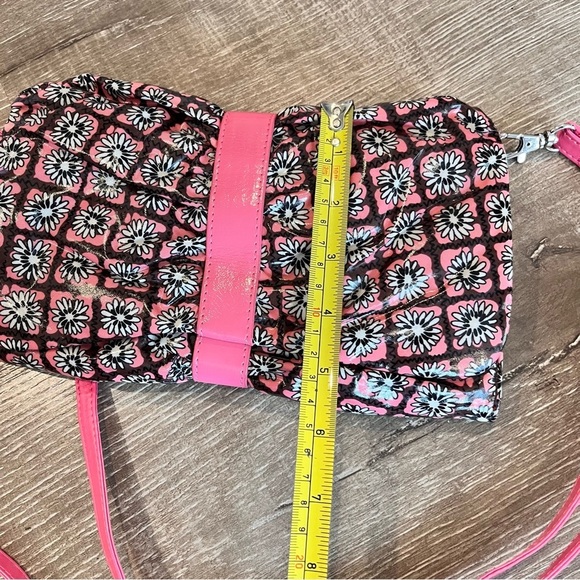 VERA BRADLEY Frill pink multicolor shoulder, crossbody bag, handbag, pur… - Picture 9 of 9